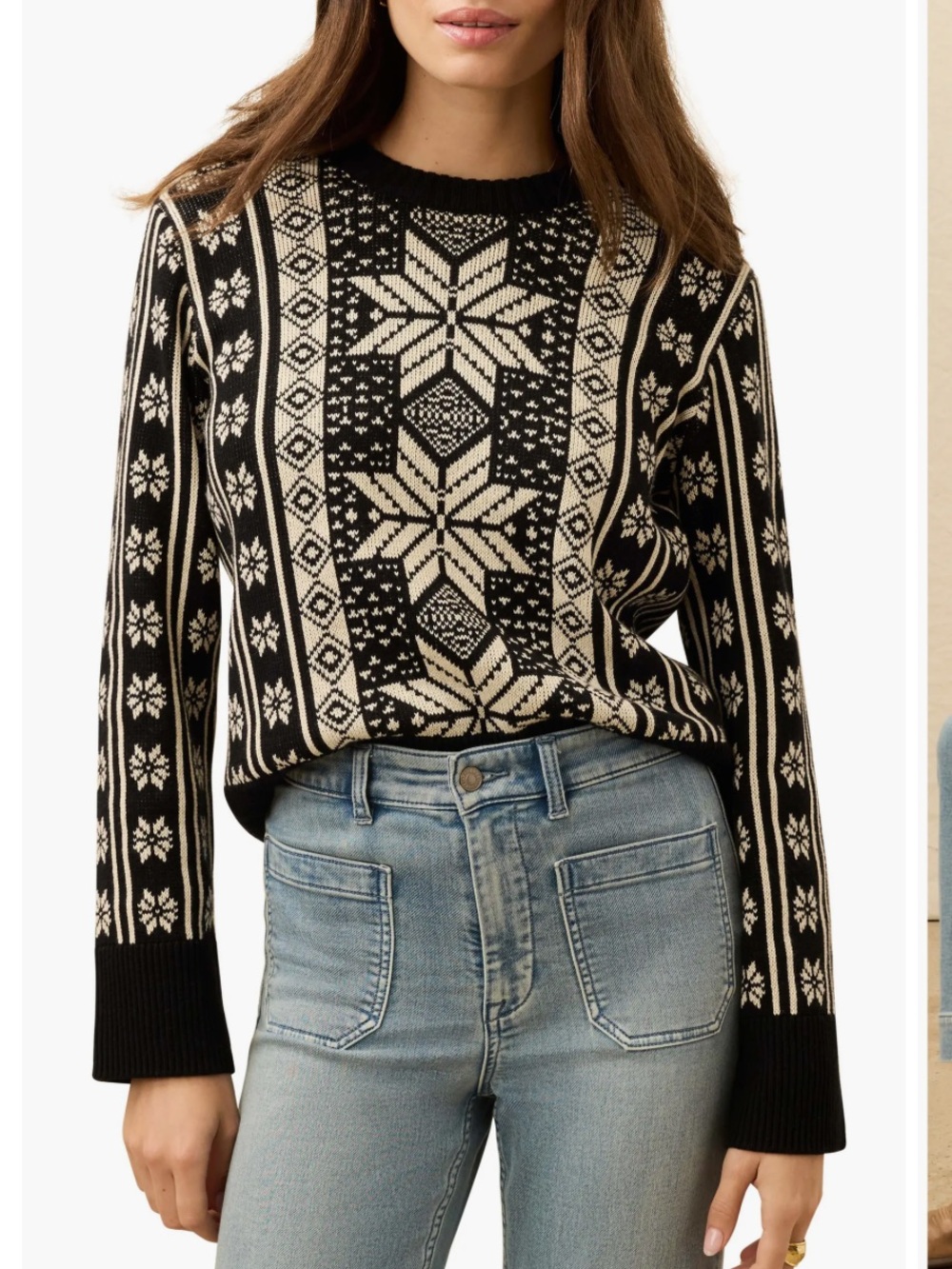 FAHERTY Sun Valley Fair Isle large
